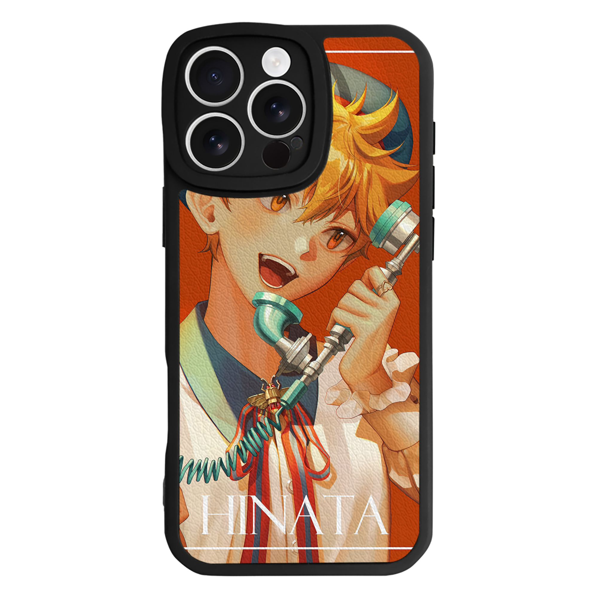 （画像用） ハイキュー!! Haikyu!! 【iPhone 16シリーズ対応】シリコンスマホケース（レザー調） 材質：シリコン
